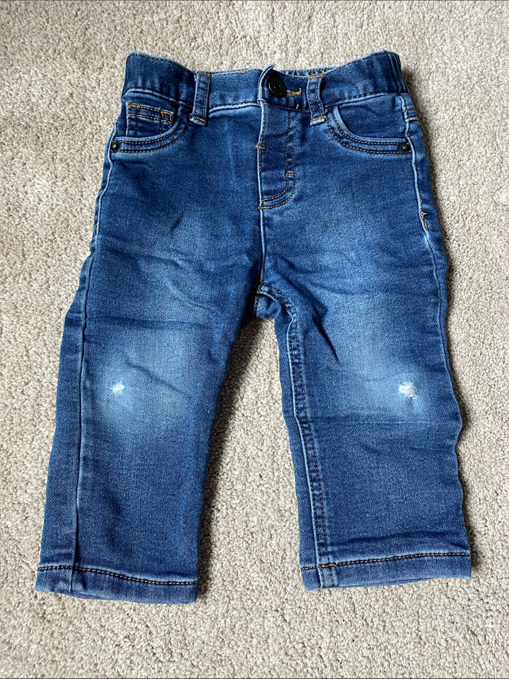 Cat & Jack 6-9 Month Boys Dark Blue Denim Jeans